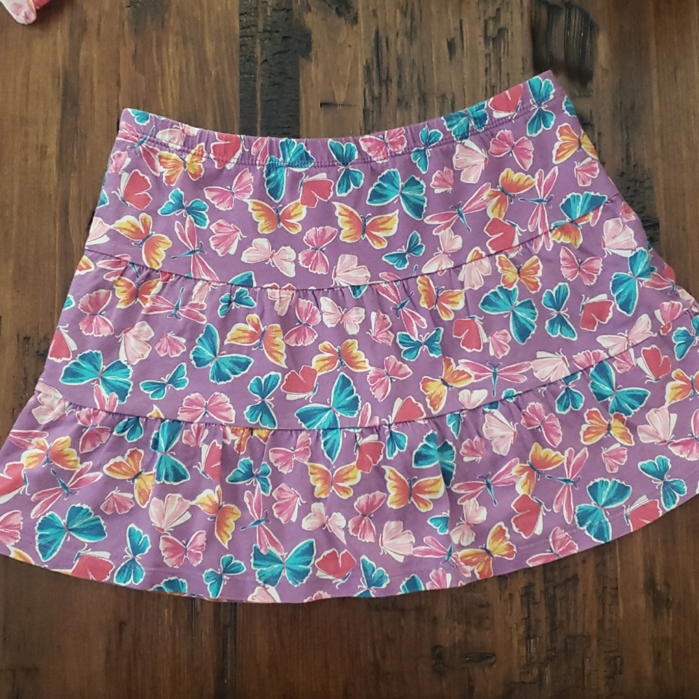 Floral and Butterfly Print Skirts With Liner Girl's Size 10 - Picture 9 of 14